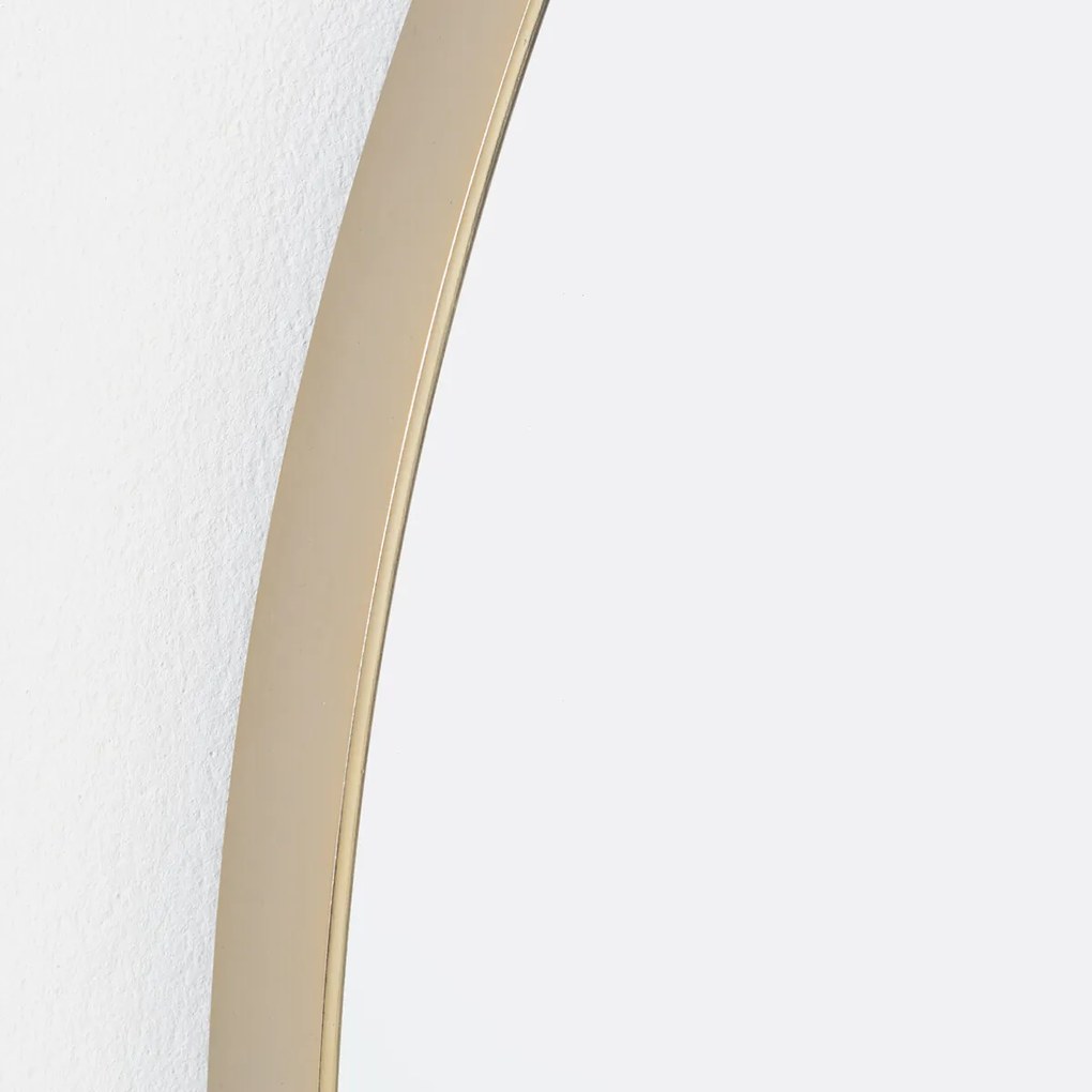 Ronde metalen spiegel, diameter 120 cm, IODUS