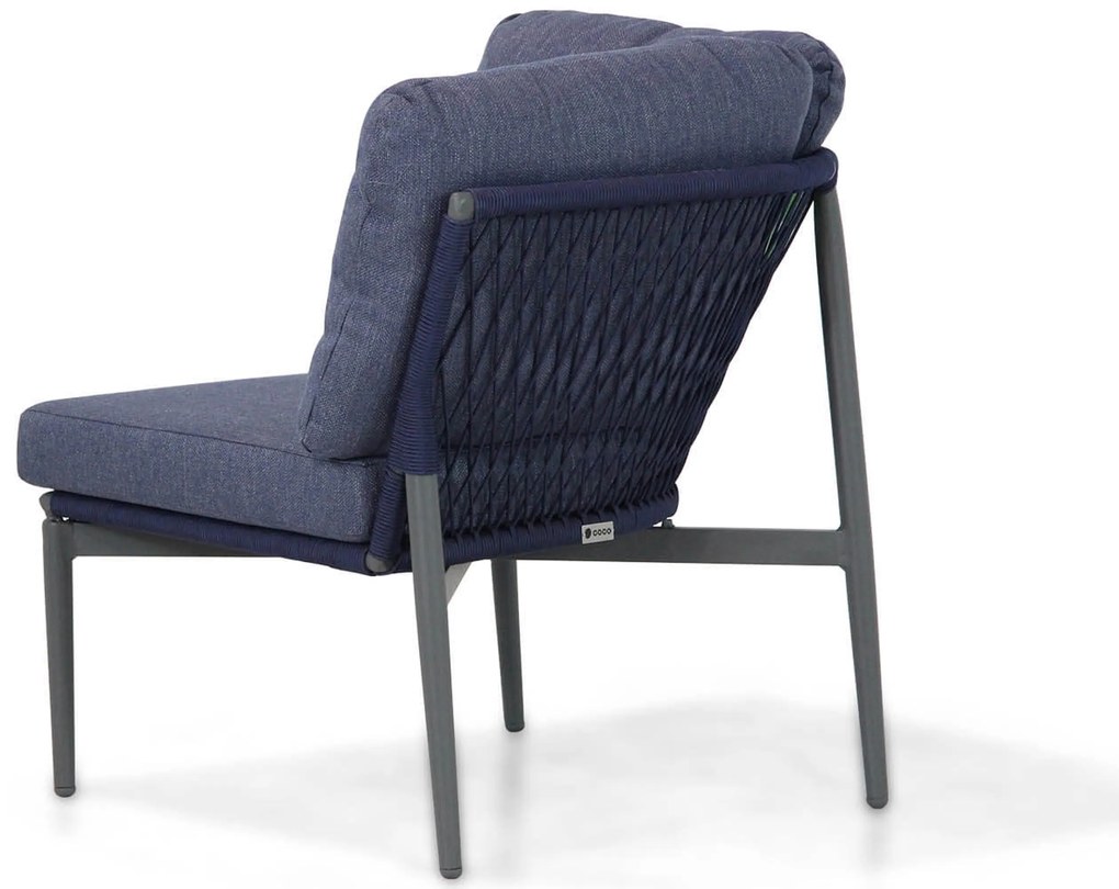 Hoek loungeset 5 personen Rope Blauw  Coco Alanya