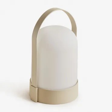 Draadloze Led-buiten Tafellamp Agnese Tapioca Beige - Sklum