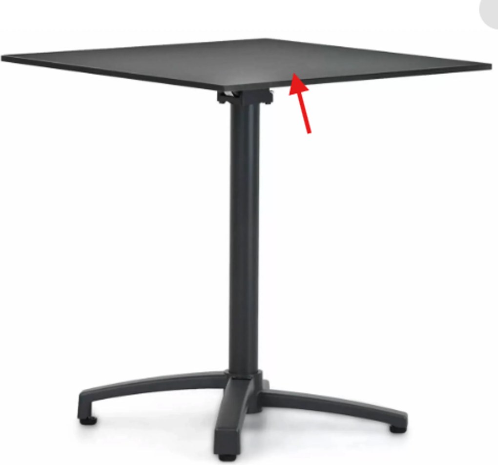 Dining Tuintafel rechthoekig inklapbaar 70 x 70 cm Grijs Marano