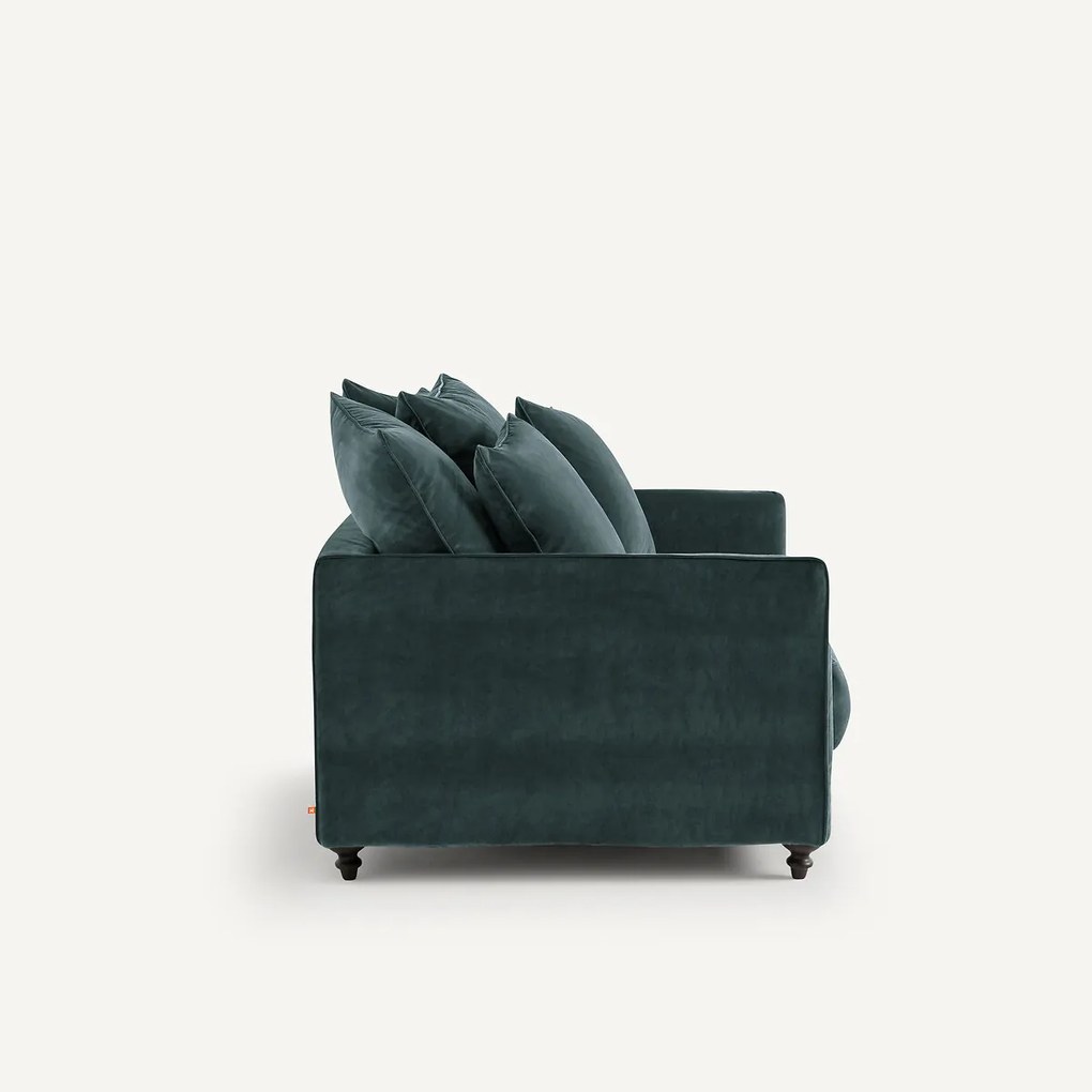 2-zits omvormbare zetel van fluweel, Lazare