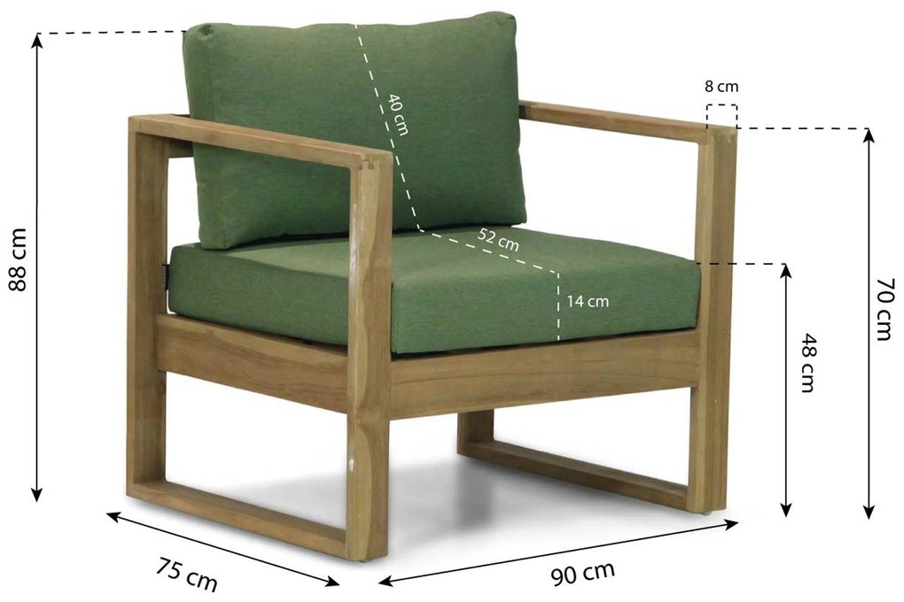 Tuinstoel Teak Old teak greywash Garden Collections Newbury