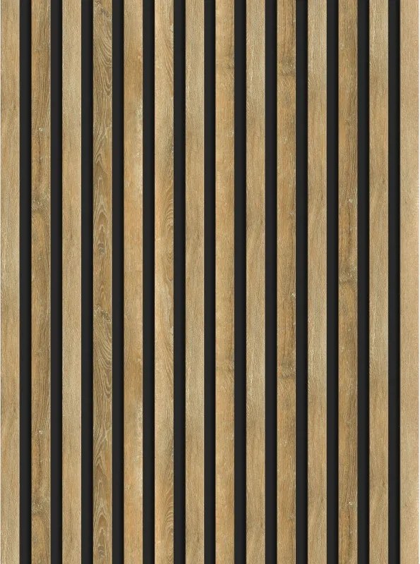 Mexen Lam-B muurpanelen 275 x 31,5 cm, 4 mm HDF-plaat, Honingeik - S100-275317-2812-066
