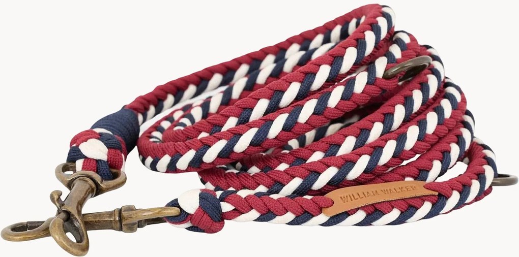 Handgemaakte paracord hondenriem Royal, verstelbaar