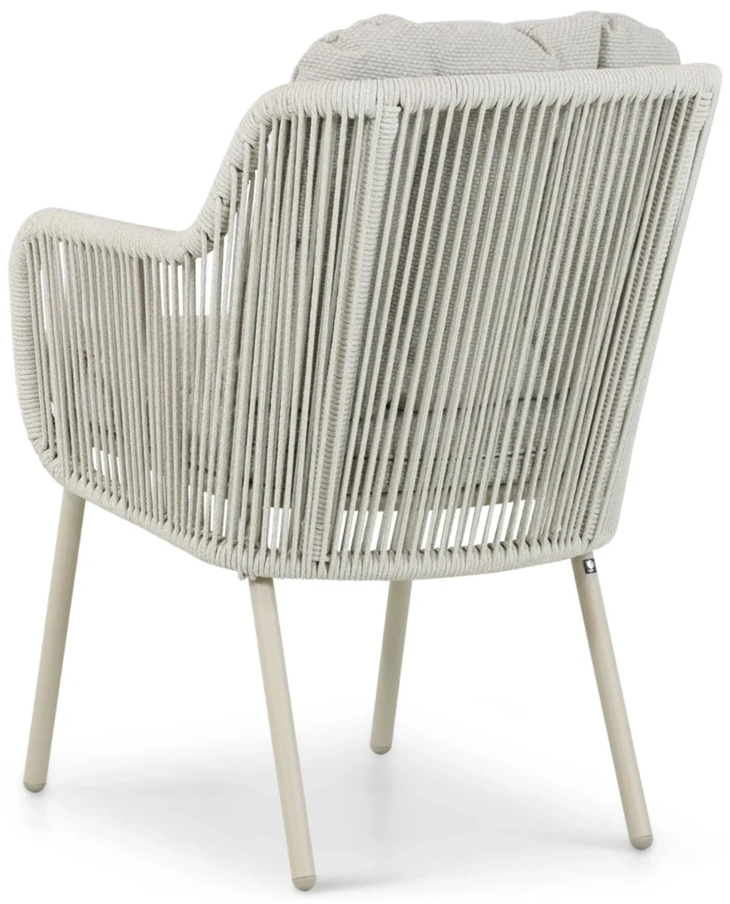 Tuinset 6 personen 220 cm Aluminium/rope Taupe Santika Furniture Sanika