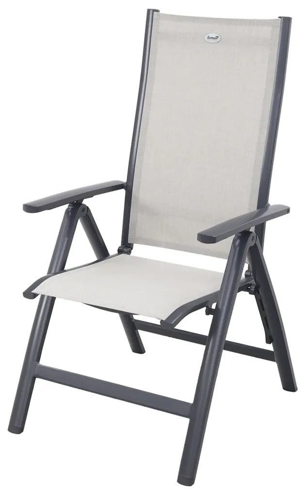 Hartman Monza alu/Chaneo verstelbare tuinset - 220x100 cm. - 7-delig