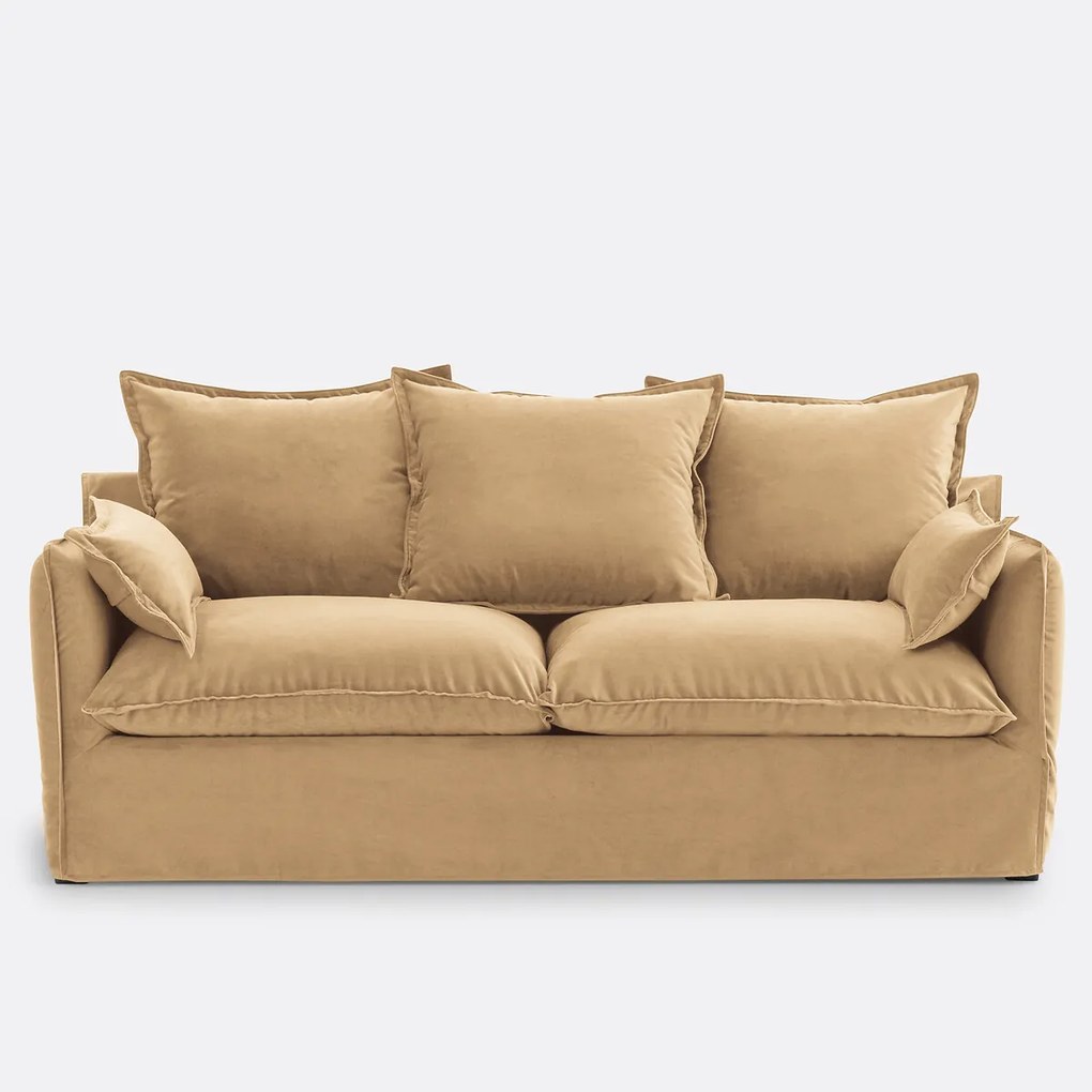 Sofa voor 2, 3, 4 of 5 personen, met afneembare hoezen, in fluweel, ODNA