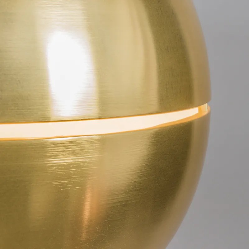 Art deco hanglamp goud bol 50cm - Slice