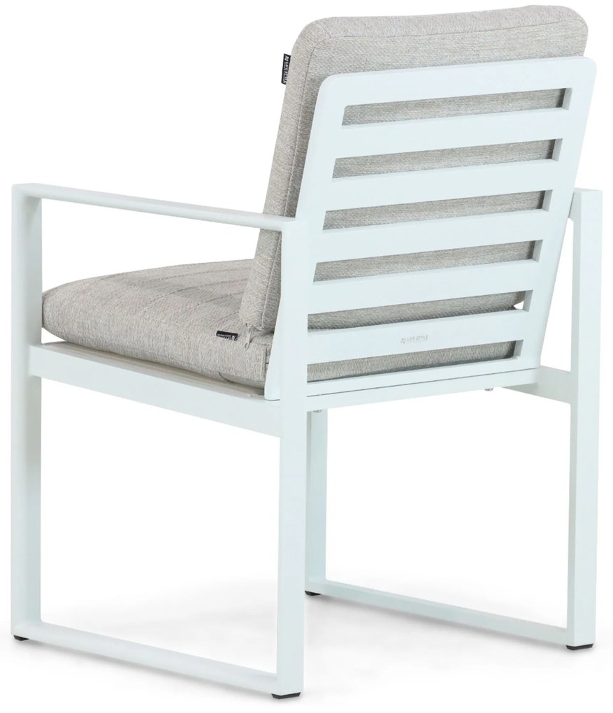 Tuinstoel Aluminium Wit Lifestyle Garden Furniture Nuno