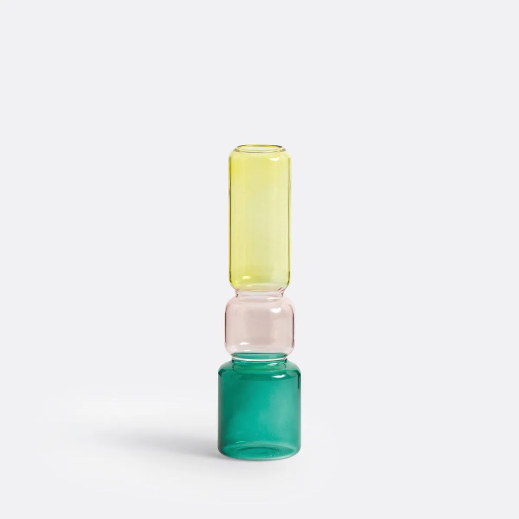 Vaas in glas H24 cm, Oryo