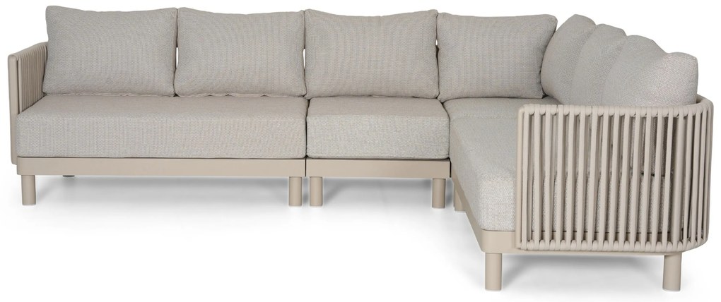 Hoek loungeset 6 personen Rope Zand/Beige Lifestyle Garden Furniture Solento