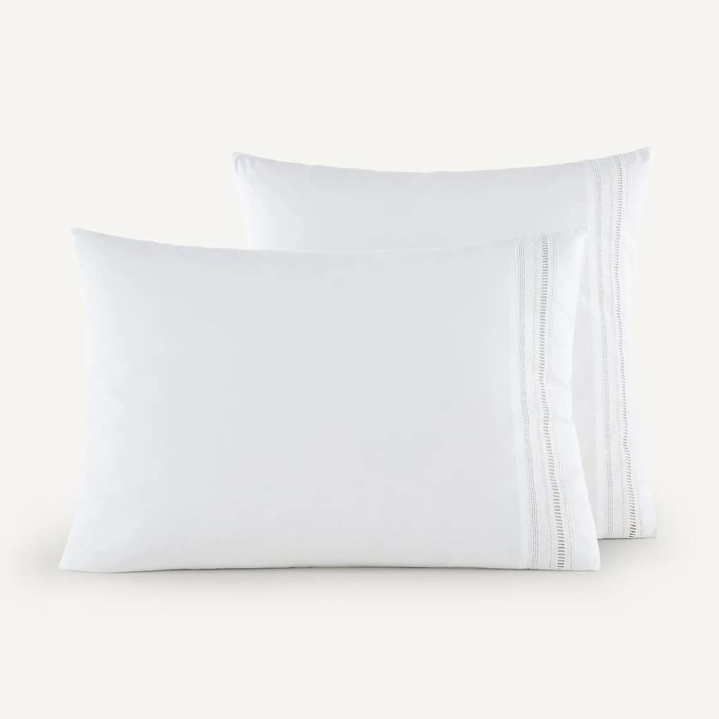 Kussensloop in perkalkatoen, Florentina