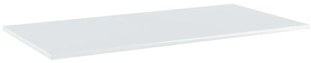 vidaXL Wandschappen 8 st 80x20x1,5 cm spaanplaat hoogglans wit