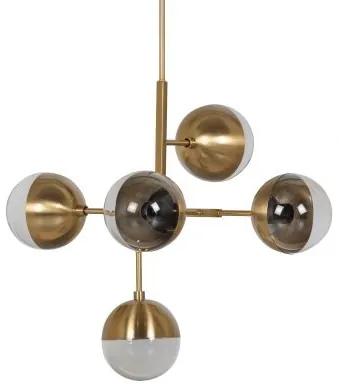 BePureHome Globular Hanglamp Metaal Antique Brass - Glas - Metaal - BePure - Industrieel & robuust