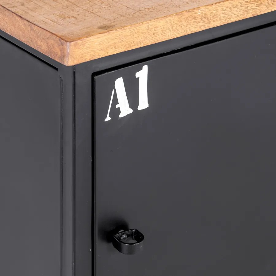 Dressoir locker Bruut 160 cm - Hardhout - Metaal - Giga Meubel - Industrieel & robuust