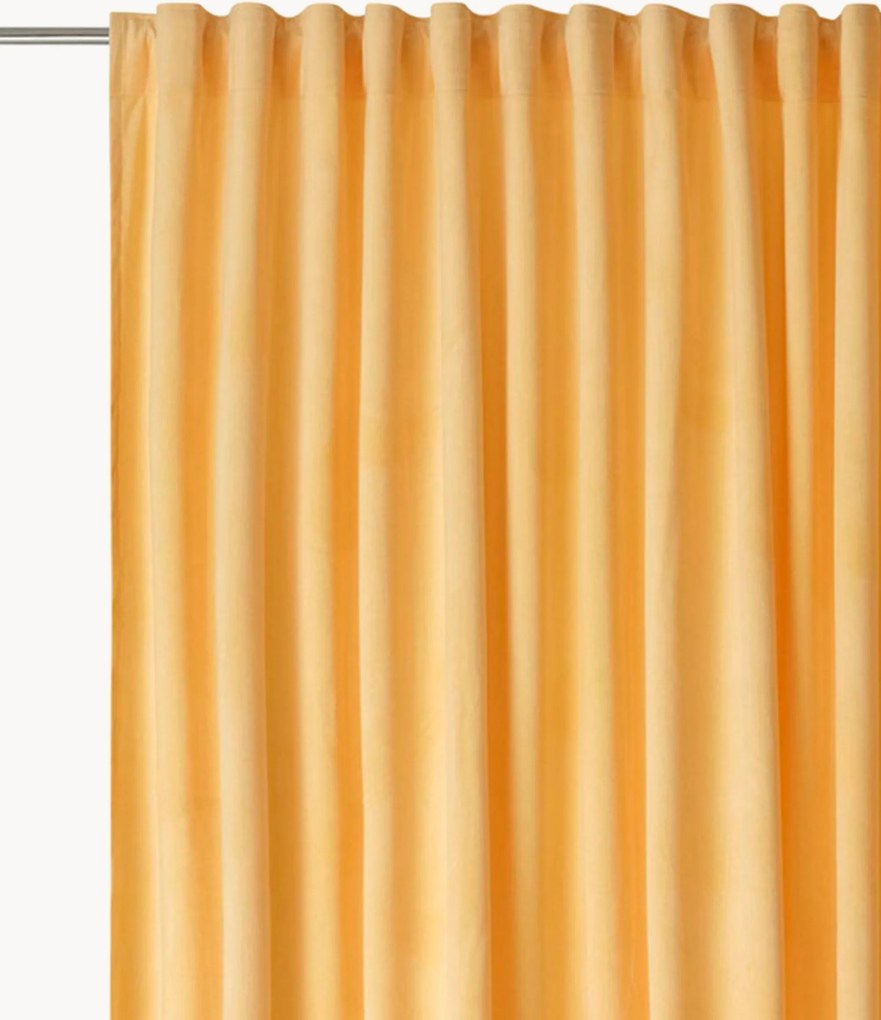 Fluwelen dim-out gordijn Nora met multiband, B 290 cm