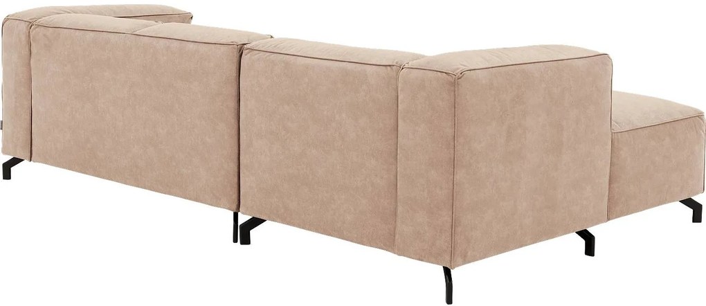 Goossens Bank Calvin beige, micro leer, 2-zits, modern design