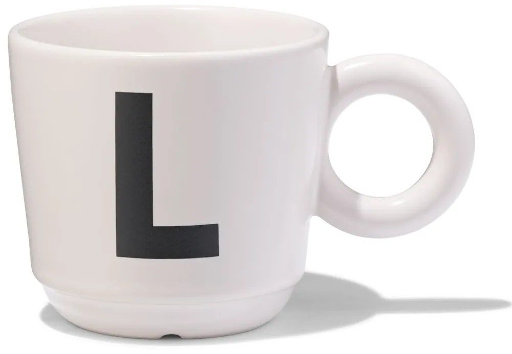 HEMA Aardewerk Mok 280ml Letter L