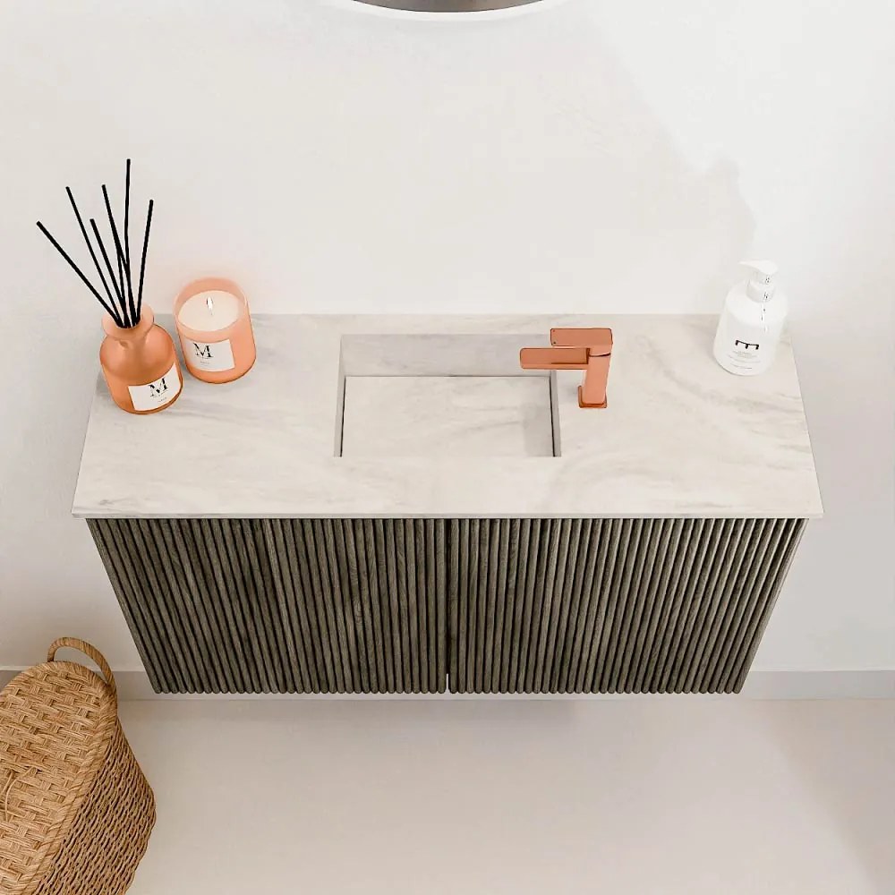 Mondiaz Joya DLux 70cm toiletmeubel shadow met wastafel faye midden 1 kraangat ostra