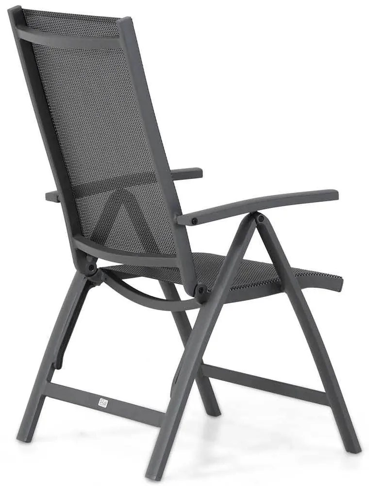 Tuinset 4 personen 150 cm Aluminium/textileen Grijs Presto Vasto/Venustas