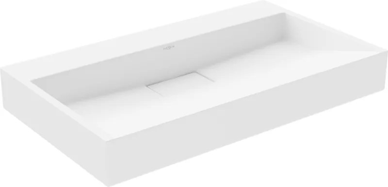 Mexen Ava opzetwastafel van conglomeraten B/O 80 x 46 cm, wit - 23018000