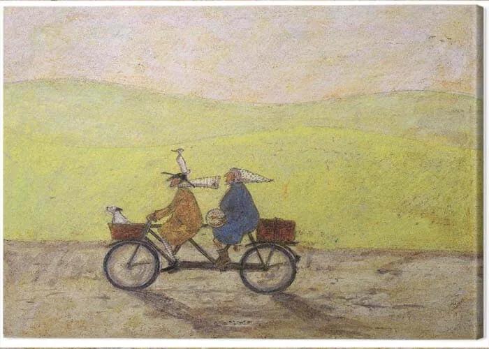 Print op canvas Sam Toft - Grand Day Out, (40 x 50 cm)