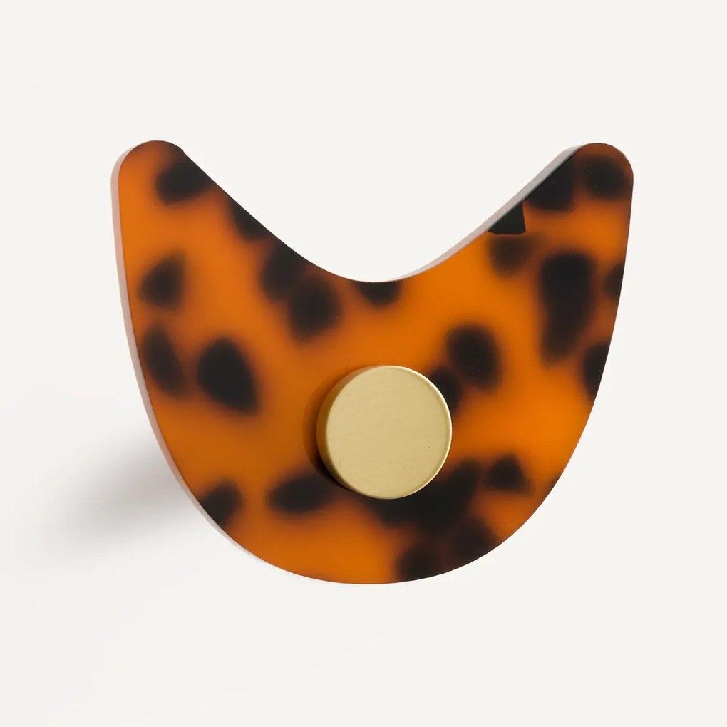 Set van 3 kapstokken in gekleurd acetaat, Paula