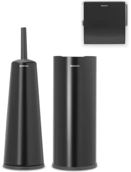 Brabantia ReNew Toiletaccessoireset 3-delig mat zwart 280603