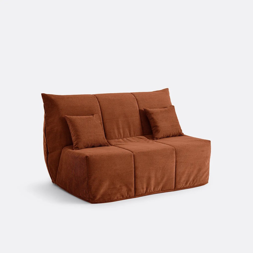 Slaapbank BZ, 10 cm schuim, ribfluweel, AVA