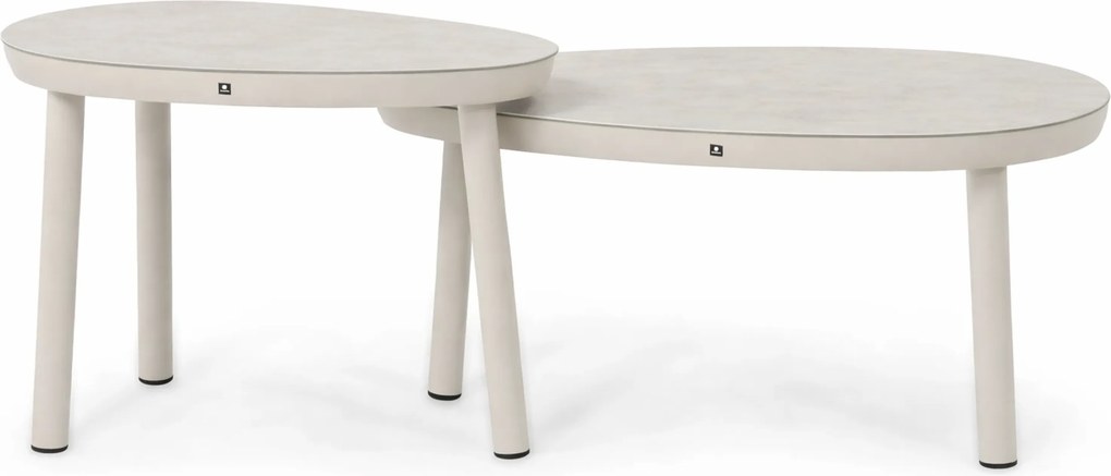 Stoel en Bank Loungeset 5 personen Rope Taupe  4 Seasons Outdoor Calma/Livo