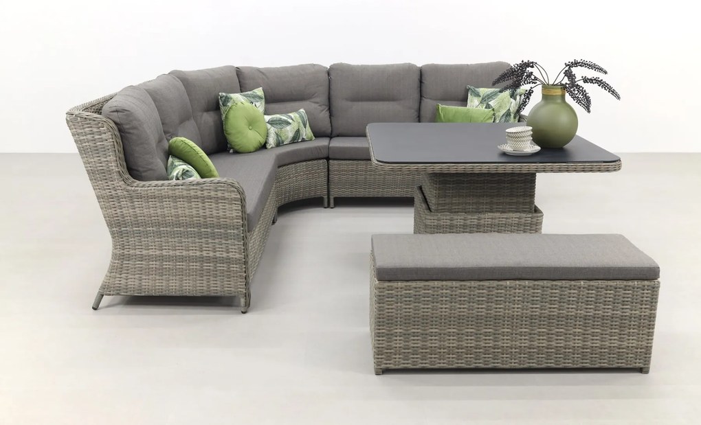 Sandigo lounge dining set met bijzetbank