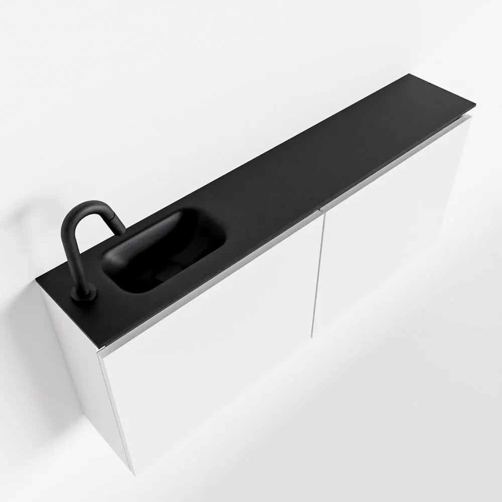 Mondiaz Ture 120cm toiletmeubel talc met wastafel urban links 1 kraangat