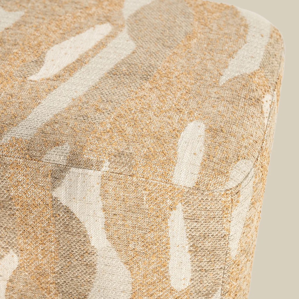 Halbank Grafische Print Taupe