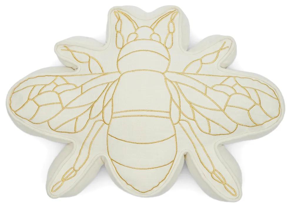 Rivièra Maison - Happy Bee Box Pillow - Kleur: wit