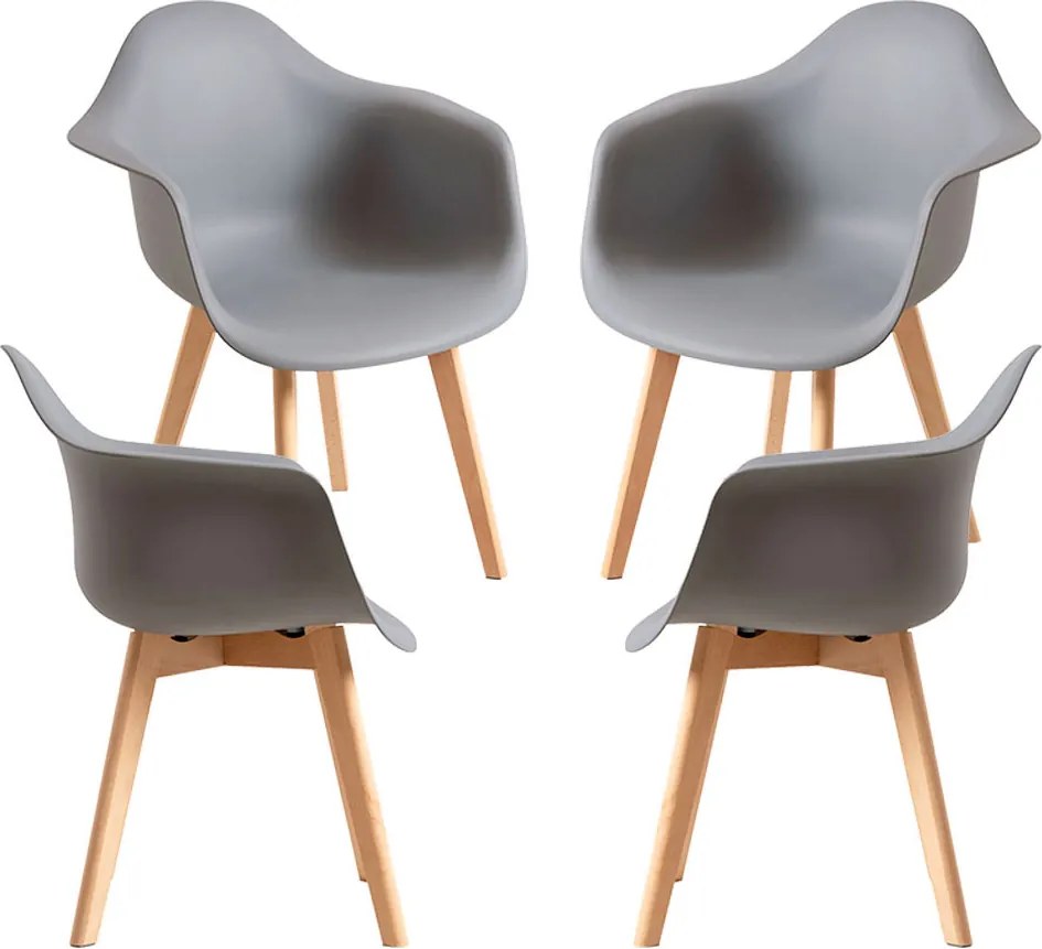 Set 4 Belu Polypropyleen Stoelen