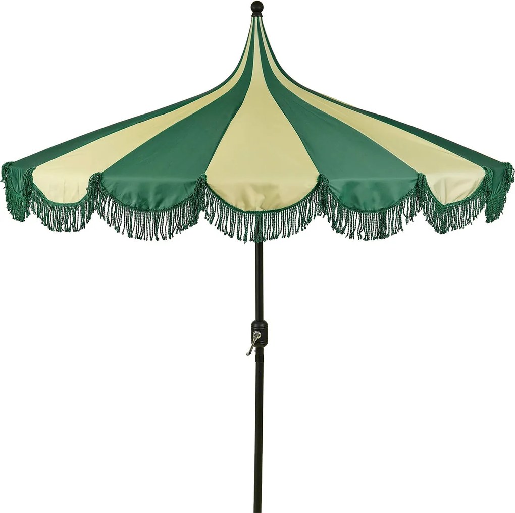 Edelman Kim stokparasol donker groen - Ø235 x 238 cm