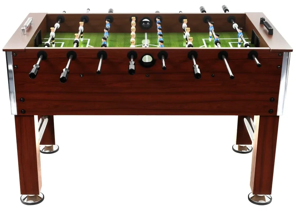 vidaXL Voetbaltafel 60 kg 140x74,5x87,5 cm staal bruin