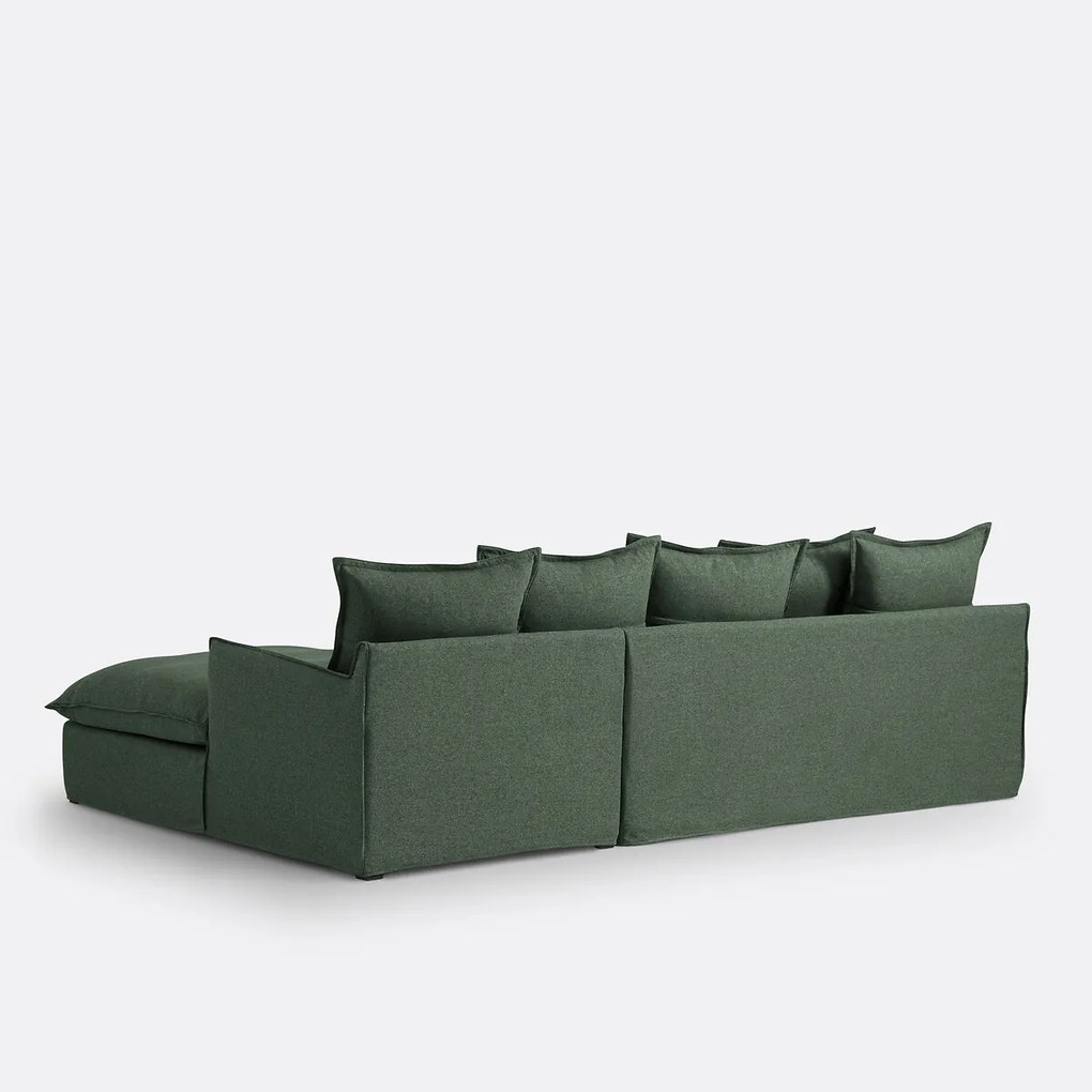 4-zits hoekbank in polyester, ODNA