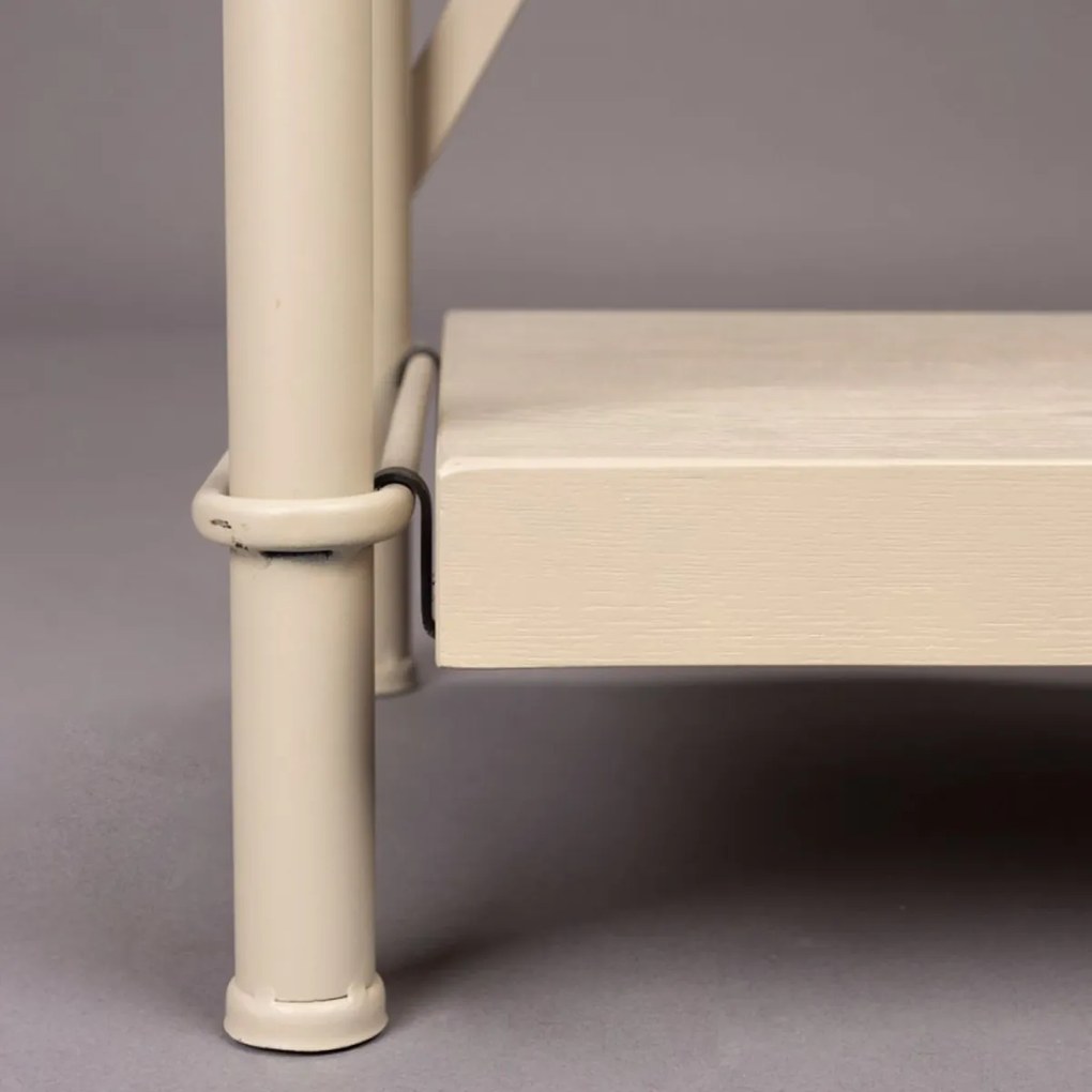 Dutchbone Iron Lage Stellingkast Beige - 126x40x96cm.