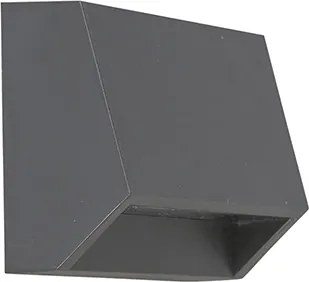 Moderne buitenwandlamp donkergrijs incl. LED IP54 - Sandstone 1