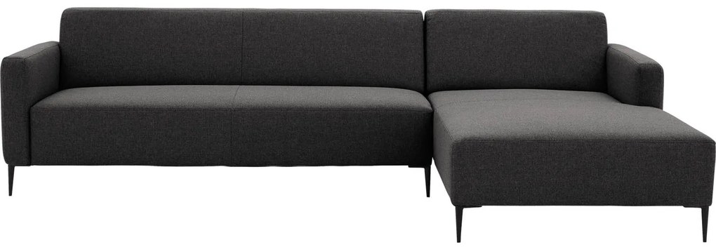 Goossens Key West grijs, stof, 3-zits, modern design