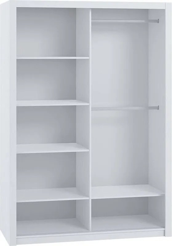 Kledingkast Catromi 106, Artisan eiken, 215x150x62cm, 149 kg, Kledingkast deuren: Schuivend, Aantal planken: 5, Aantal planken: 5