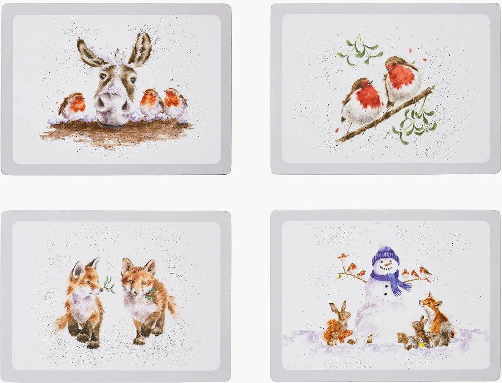 Placemats Xmas, 4-delig