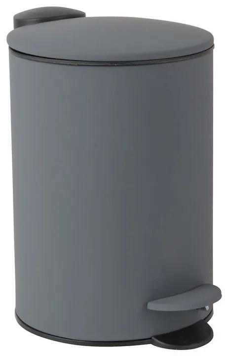 Pedaalemmer grijs/zwart - 3 liter