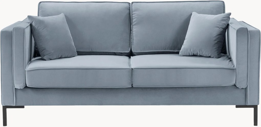Bank Luis (2-zits) met fluweellook, B 160 cm