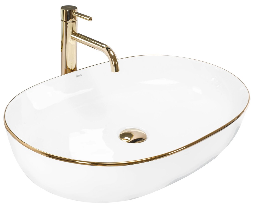 Opzetwastafel Rea CLEO 61 Gold Edge