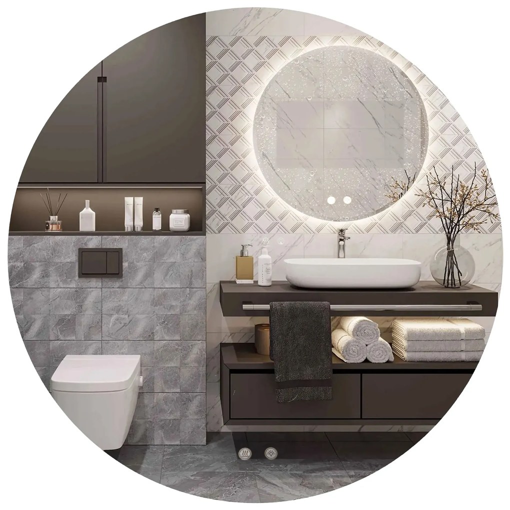 LED spiegel 80cm HZJ080