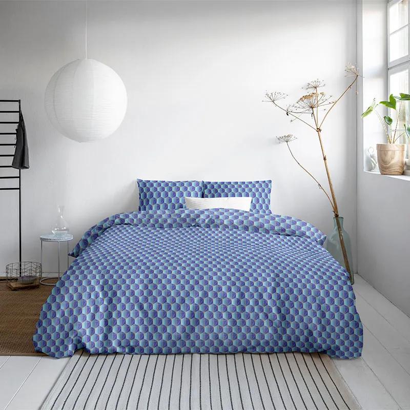 DreamHouse Bedding Orazio - Blauw 1-persoons (140 x 200/220 cm + 1 kussensloop) Dekbedovertrek
