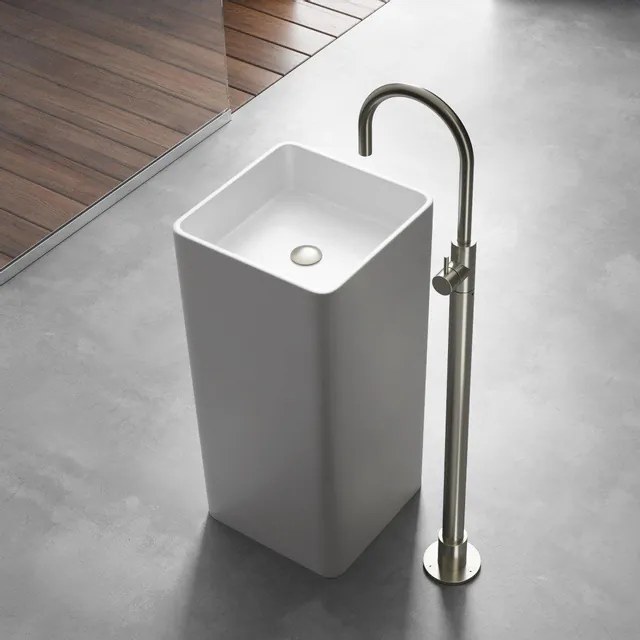 Hotbath Cobber wastafelkraan geborsteld nikkel CB078WGN