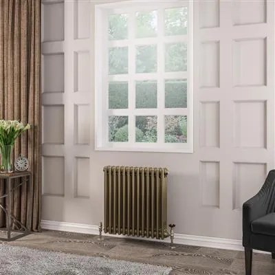 Eastbrook Rivassa 3 koloms radiator 60x60cm staal 1060W brons